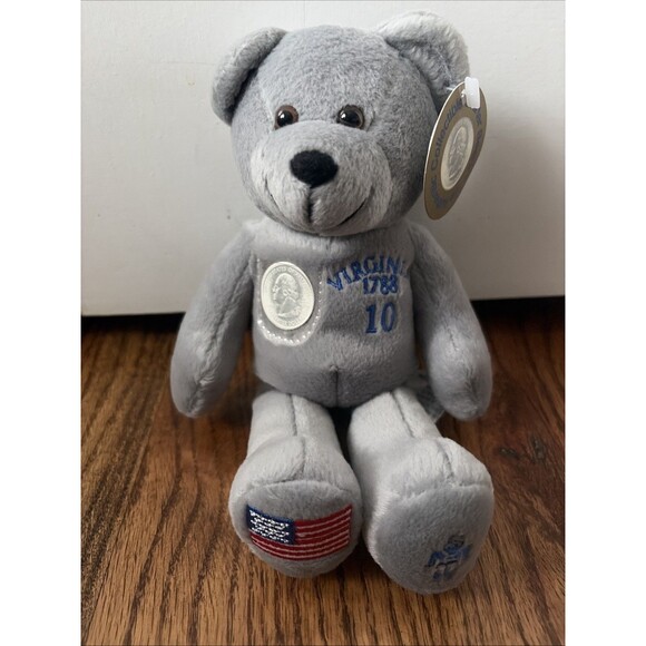 The Authentic Collectible Quarter Bear 1999 Timeless Toy Virginia New - Picture 3 of 5